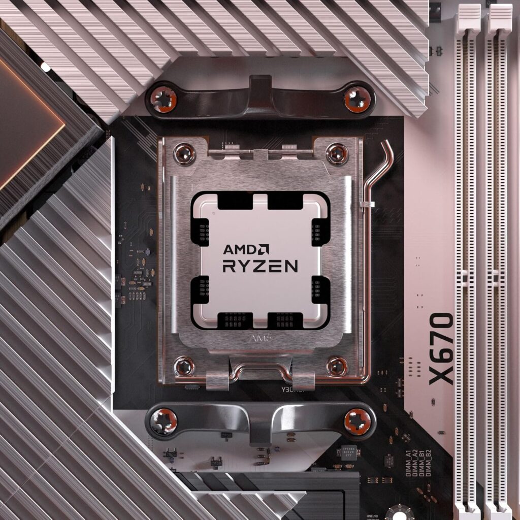 image of am5 socket attached cpu